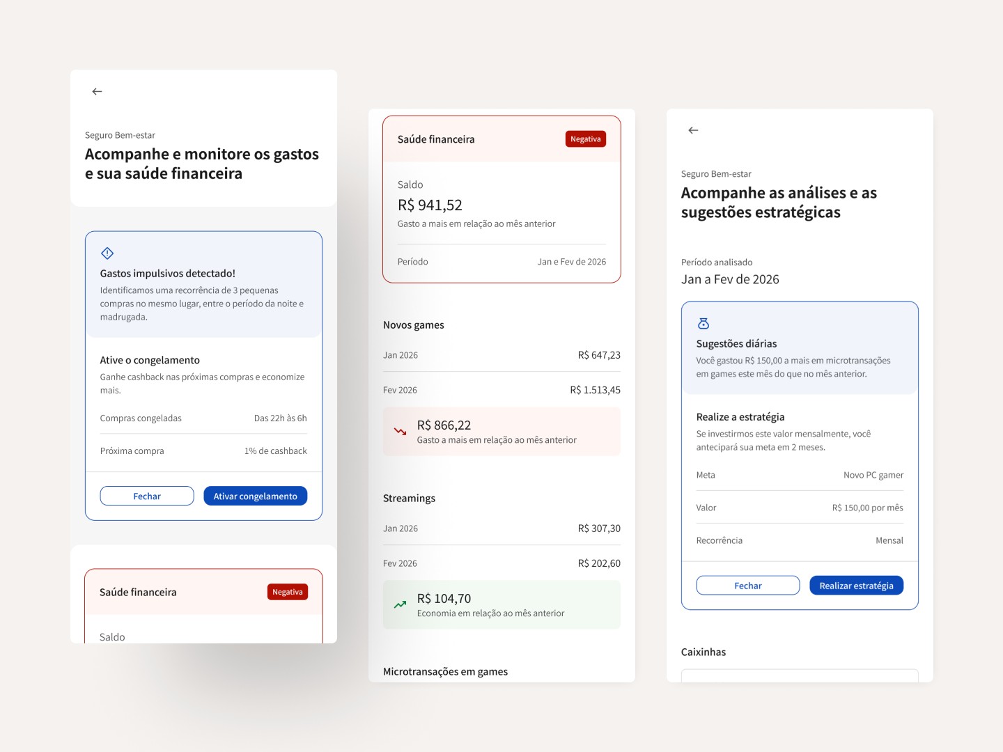 Interface conceitual para fins acadêmicos. Isento de vínculo com instituições financeiras.